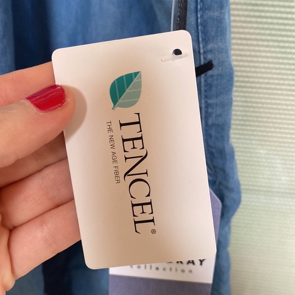 NWT Ci Sono Clothing Size 3X Chambray Shorts - Picture 3 of 17